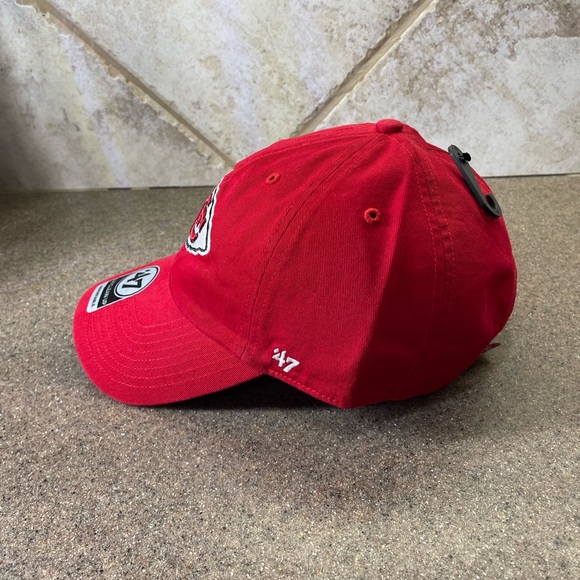 🆕 NFL Kansas City Chiefs '47 Clean Up Adjustable Hat, Red, One Size - Picture 3 of 7